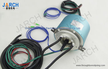 2 Channel Electro Optical Slip Ring / Rotating Electrical Connector Slip Ring , 24-2A Circuits