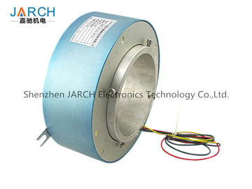 2A ~ 80A 120 มม. ผ่าน Bore Slip Ring / Rotary Electrical Interface พร้อมใช้งานกับ Ethernet