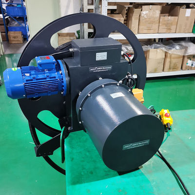 รอกสายเคเบิลไฮดรอลิกแบบยืดหดได้ด้วยมอเตอร์ รอกสปริงดึงกลับ เครนยก ท่อสายไฟ ดรัมสายเคเบิลสำหรับเครนทาวเวอร์