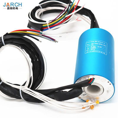 20A 25mm ผ่าน Bore Slip Ring Electro Rotary Joint 12 สัญญาณ 300RPM